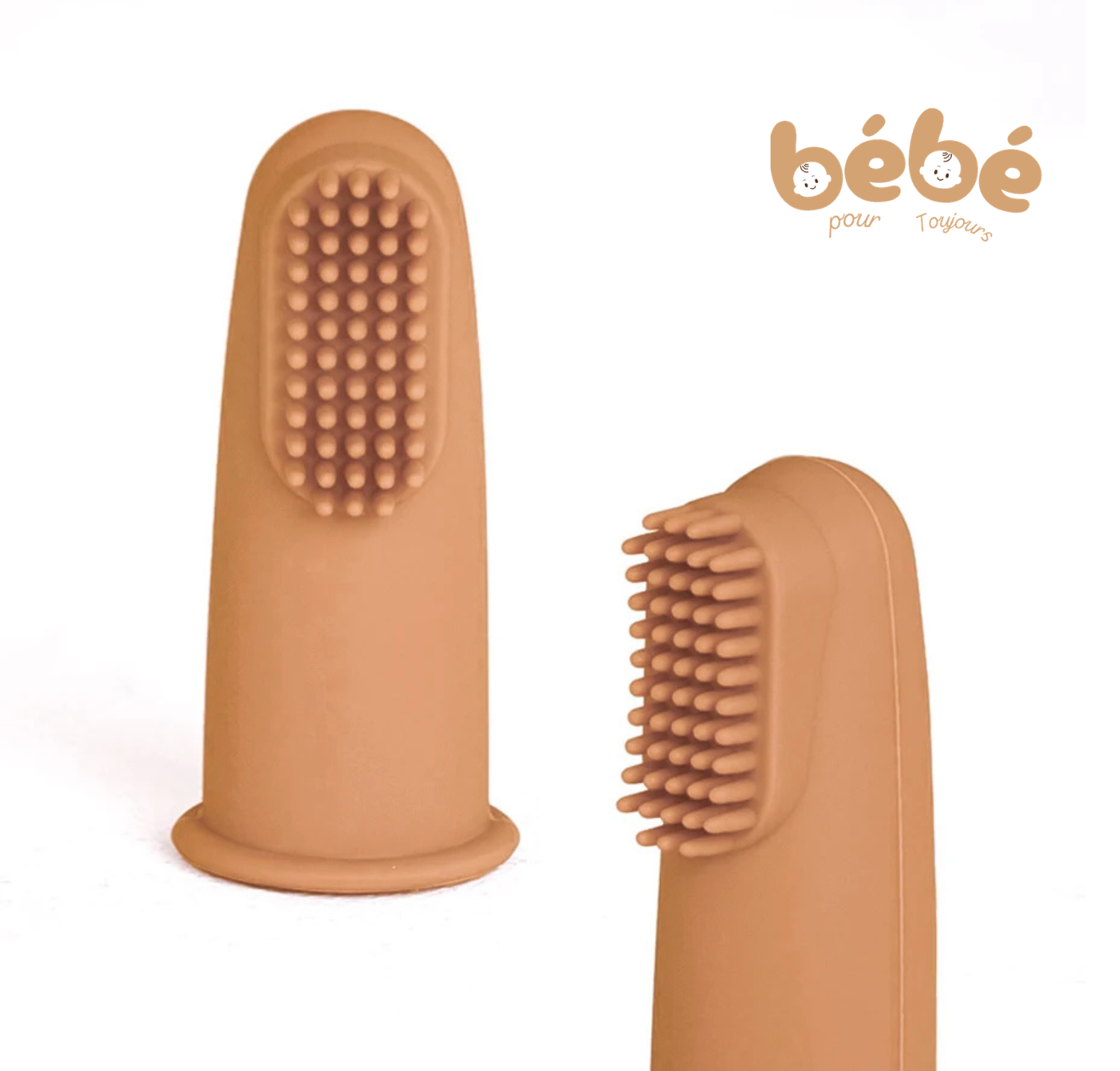 Brosse à Dents Bébé Silicone à Doigt – Nettoyage Doux Dès 3 Mois