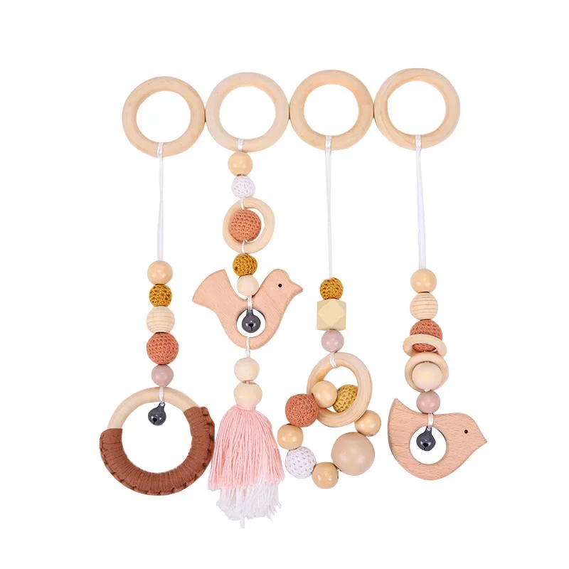 Kit d'éveil bohème à suspendre bois & terracotta