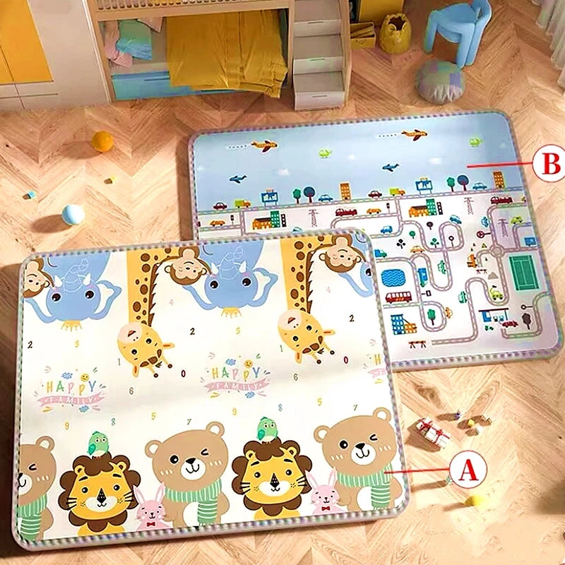 Thick Safety Mat Play Mat for Children's 200x180/180x150/180x120cm Friendly Crawling Play Mats Folding Mat Carpet Rug Playmat
